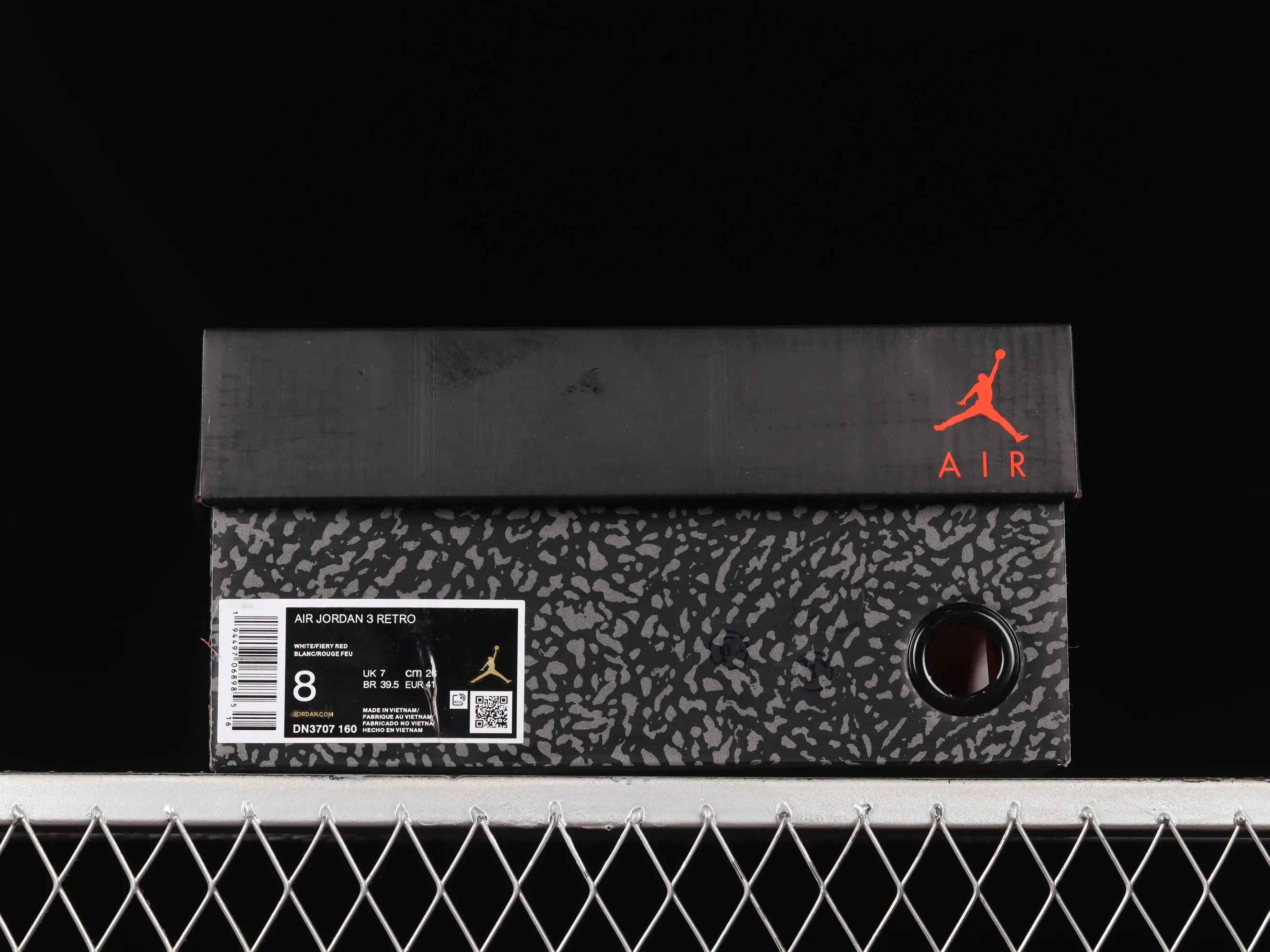 All categories Air Jordan Jordan series basketball shoes Air Jordan 3 Air Jordan 3 Retro "Fire Red" AJ3 Joe 3 new flame red DN3707-160